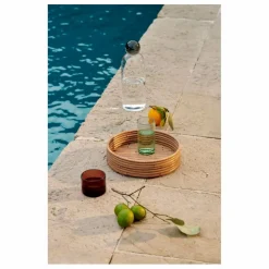 Plateaux Isola en rotin - Set de 2
