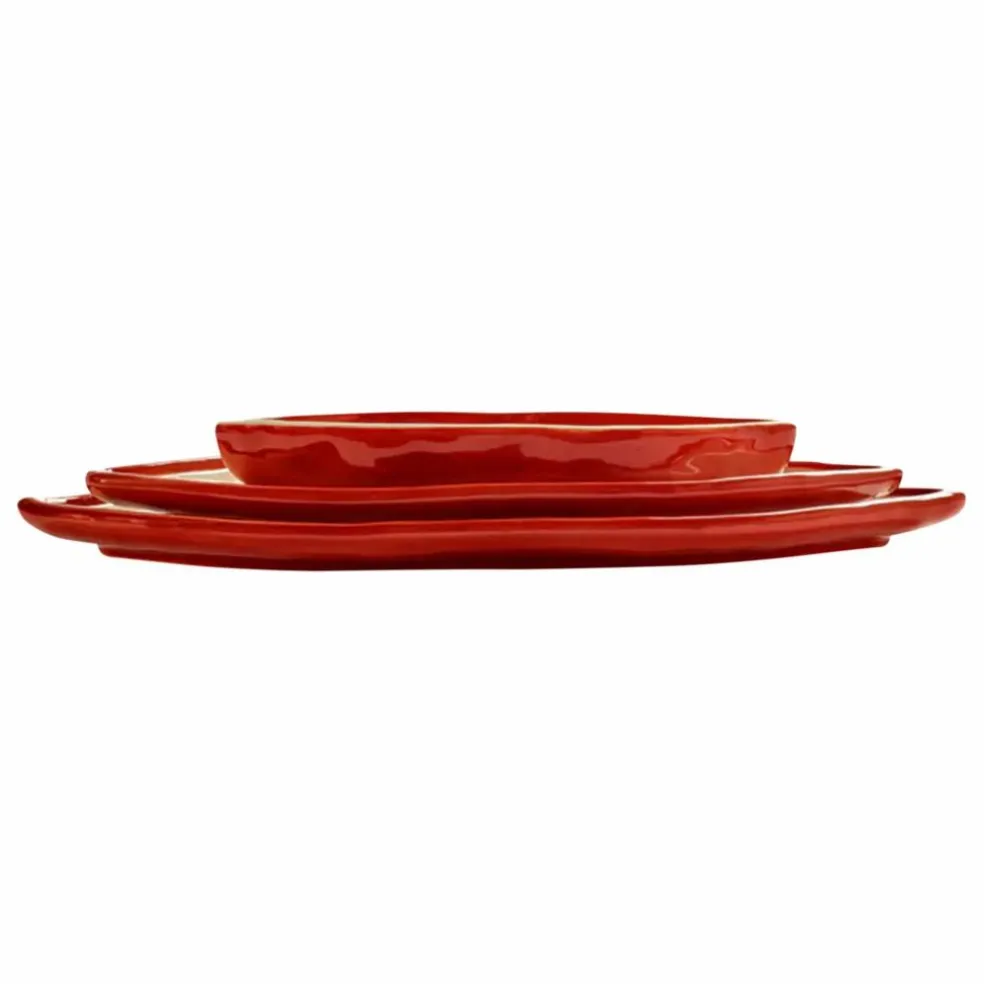 Plats de service, Wouter & Hendrix - Set de 3 | Rouge