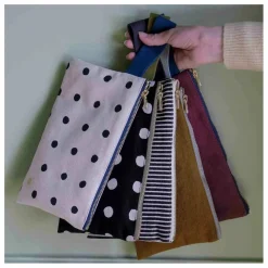 Pochette avec anse en coton bio Iona | Gold