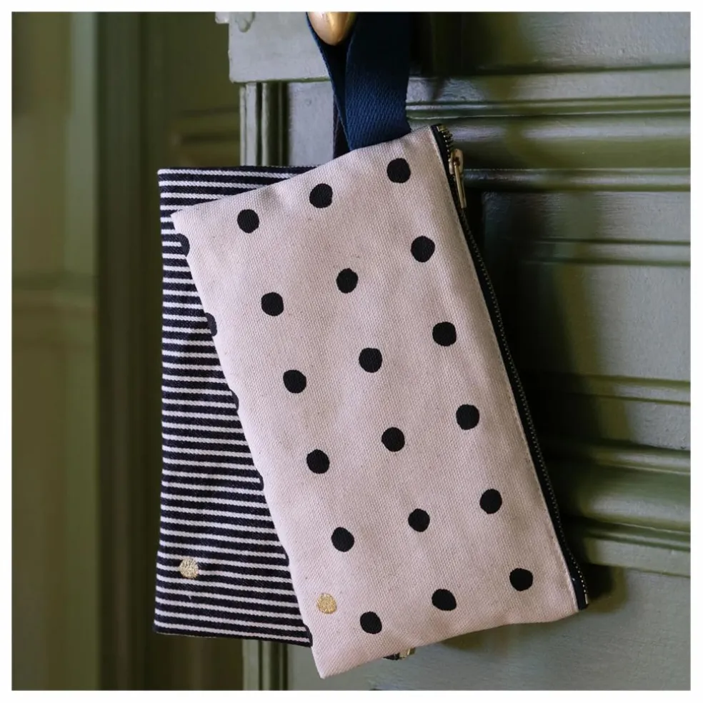 Pochette avec anse en coton bio Mio | Ecru