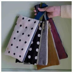 Pochette avec anse en coton bio Iona | Bordeaux