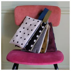 Pochette avec anse en coton bio Iona | Bordeaux
