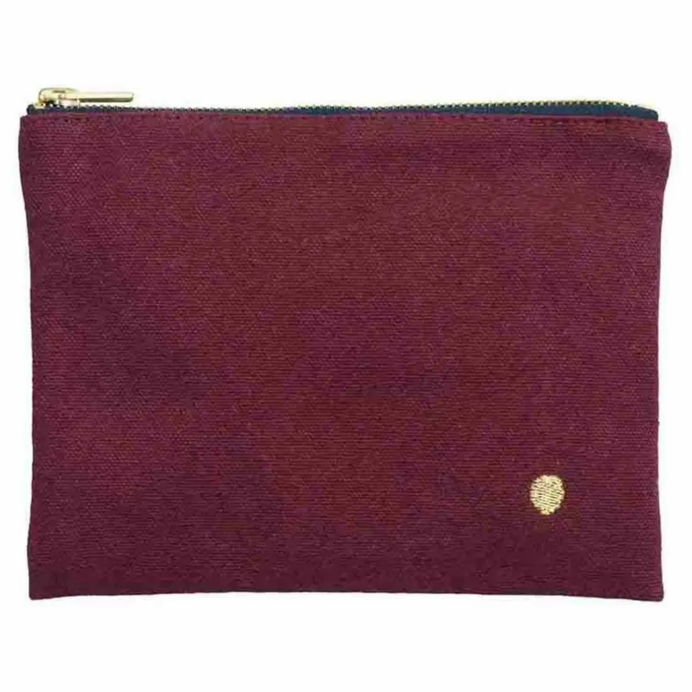 Pochette en coton bio Iona | Bordeaux