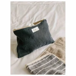 Pochette en lin | Bleu marine