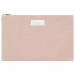 Pochette en lin | Rose poudré