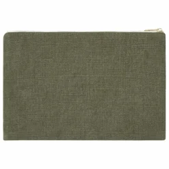 Pochette en lin | Vert kaki