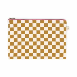 Pochette Lili Check | Caramel