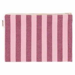 Pochette Lili Rayée | Rose