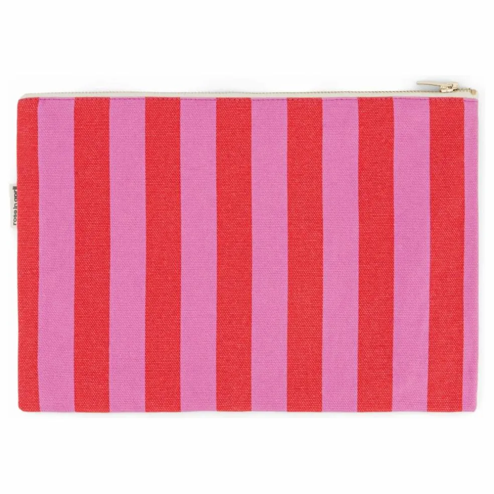 Pochette Lili rayée | Rouge