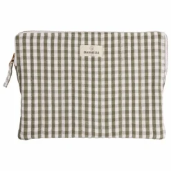 Pochette ordinateur Vichy | Khaki