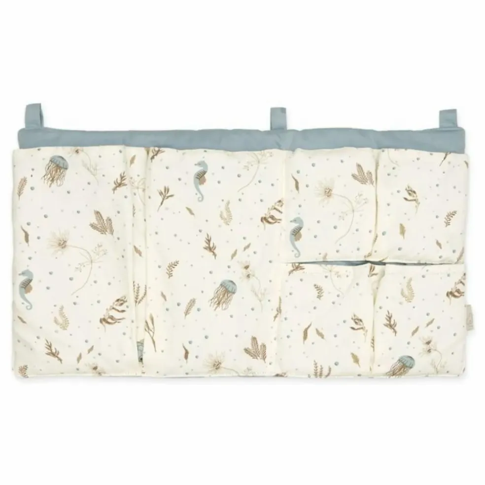 Pochette pour lit à barreaux Sea Garden | Bleu