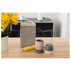 Pochette repas isotherme | Gris perle