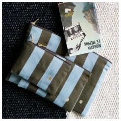Pochette Rita | Bleu Turquoise - Vert Foncé