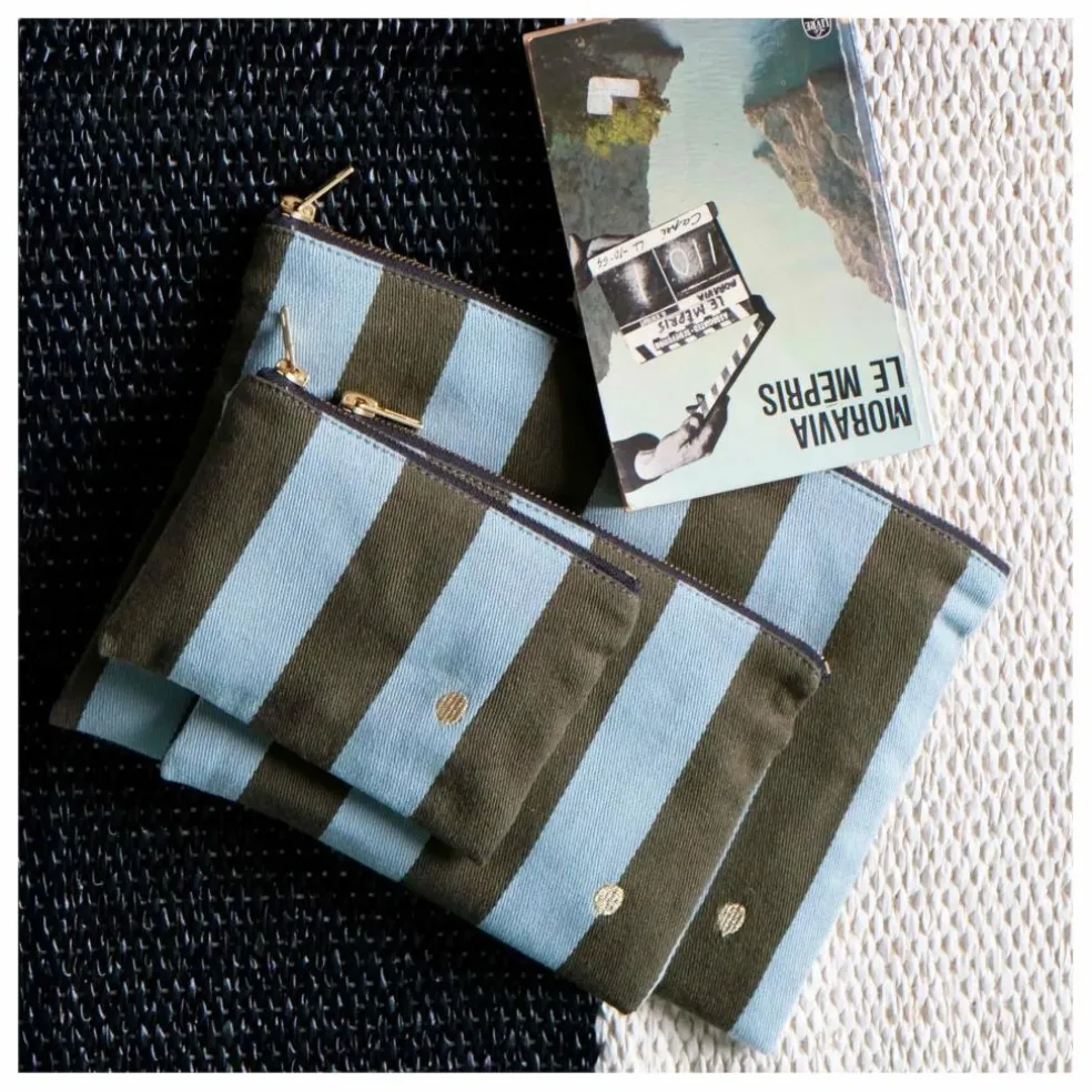 Pochette Rita | Bleu Turquoise - Vert Foncé