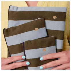 Pochette Rita | Bleu Turquoise - Vert Foncé