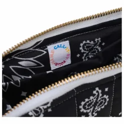 Pochette Zippée Matelassée Happy Face | Noir