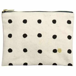 Pochettes à pois en coton bio Mio | Ecru