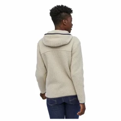 Polaire Retro Pile Hoody - Collection Femme | Grège