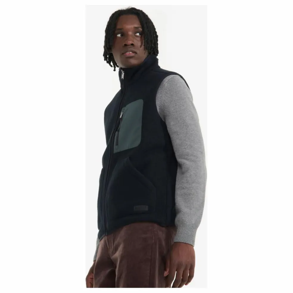 Polaire Sans Manches Réversible Sherpa Fibres Recyclées | Noir