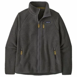 Polaire Zippée Retro Pile Fibres Recyclées | Gris anthracite