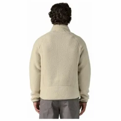 Polaire zippée Retro Pile Fibres Recyclées | Ecru