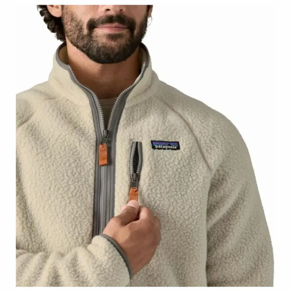 Polaire zippée Retro Pile Fibres Recyclées | Ecru