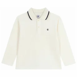 Polo Bords Contrastés Coton Bio | Ecru