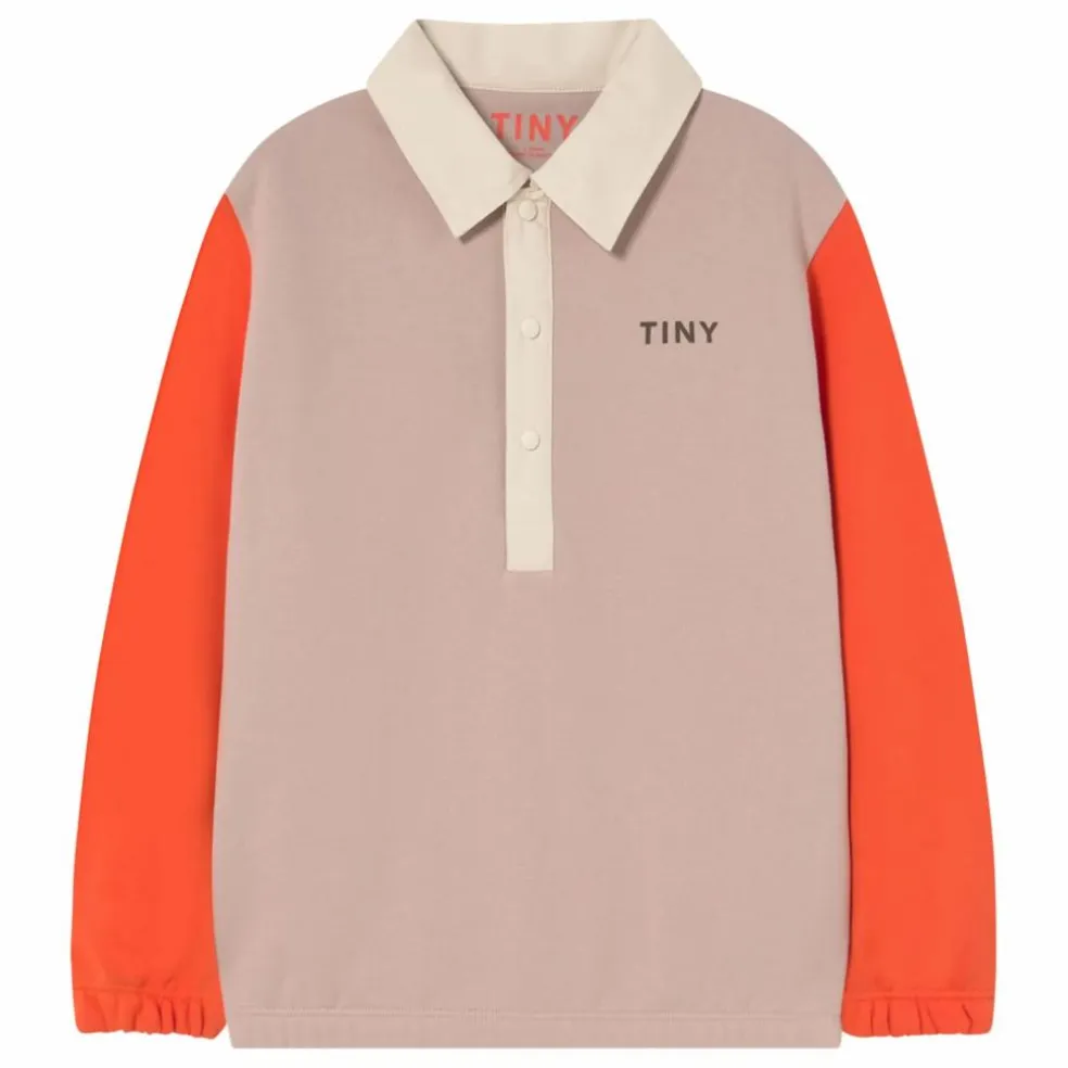Polo Colorblock Coton Bio | Rose pâle