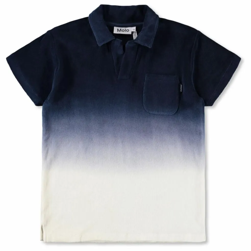 Polo Eponge Randel Dégradé | Bleu marine