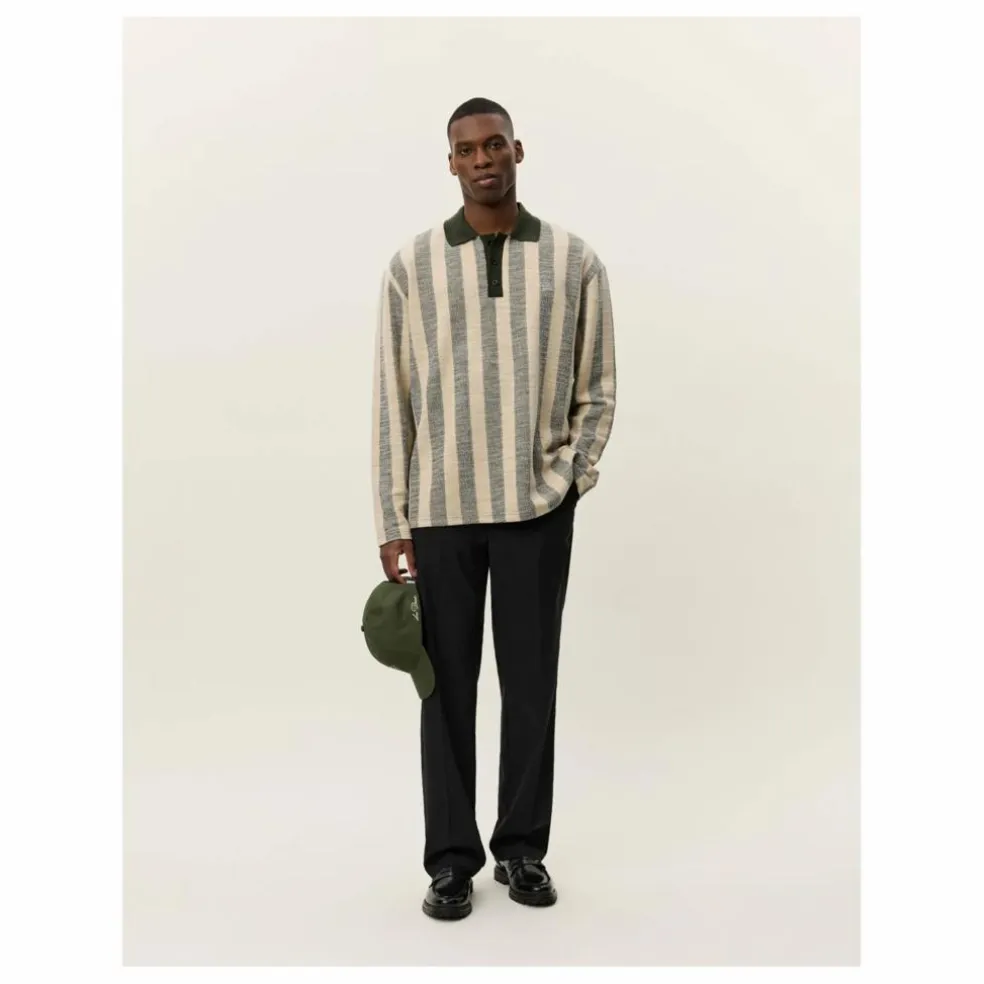 Polo Jacquard Jersey Bowie | Kaki foncé