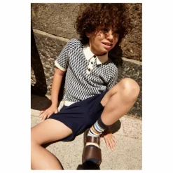 Polo Maille Fine Harlekin Coton Bio | Bleu marine