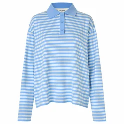 Polo Moby Rayé | Bleu Clair