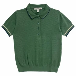 Polo Pointelle | Vert sapin