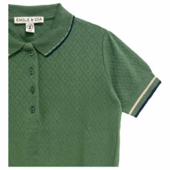 Polo Pointelle | Vert sapin