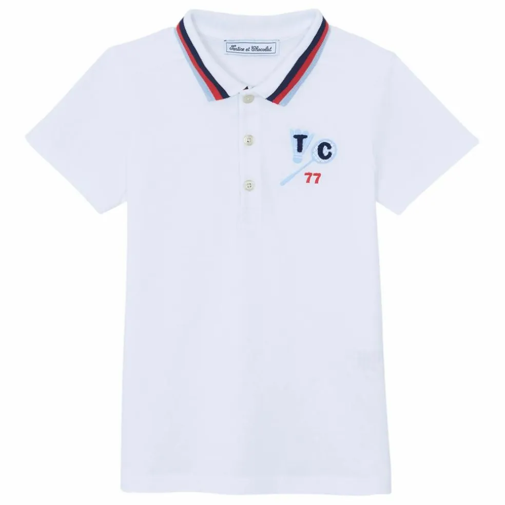 Polo Raquette Badminton | Blanc
