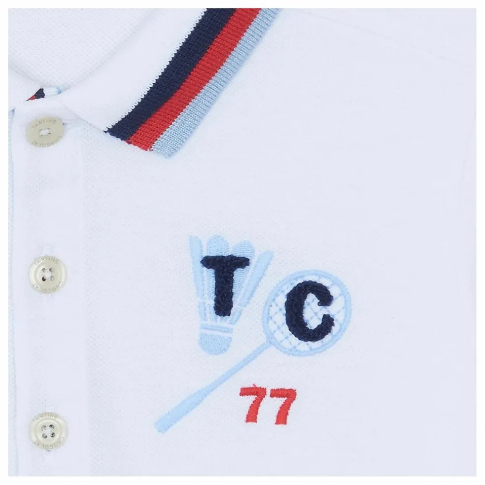 Polo Raquette Badminton | Blanc