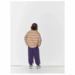 Polo Rayé Coton Bio | Beige