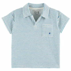 Polo Rayure Eponge | Ecru