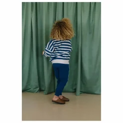 Polo Rayures Coton Bio | Bleu