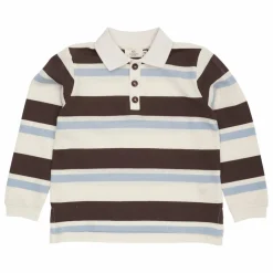 Polo Rayures Coton Bio | Marron