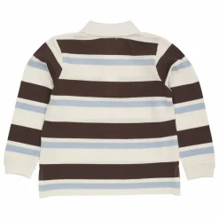Polo Rayures Coton Bio | Marron
