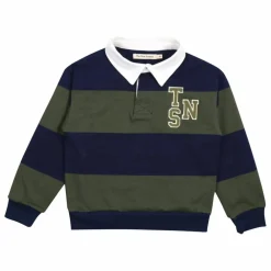 Polo Tomas Rayé Coton Bio | Bleu marine