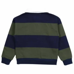 Polo Tomas Rayé Coton Bio | Bleu marine