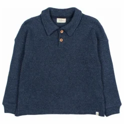 Polo Waffle | Bleu marine