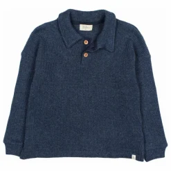 Polo Waffle | Bleu marine