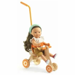 POMEA - Tricycle pour poupée | Orange