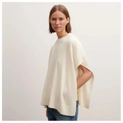 Poncho Col Bateau Cachemire | Naturel