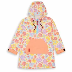 Poncho Imperméable Retro Flowers | Rose