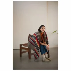 Poncho Long Apache Laine Recyclée | Gris