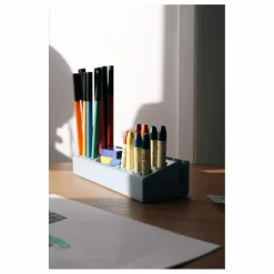 Porte crayon en bois de frêne | Bleu ciel